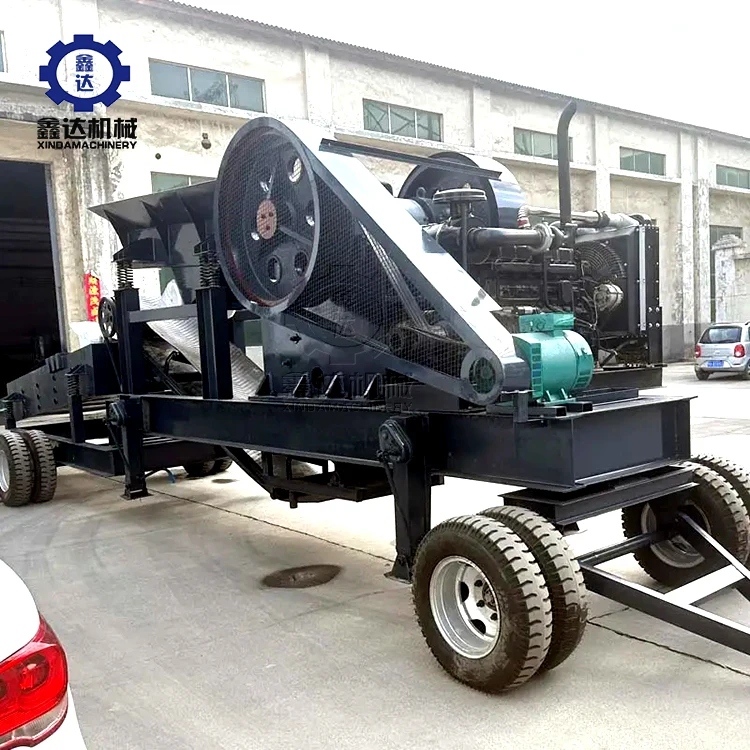 Hot Sale Mini Mobile Jaw Crusher with Diesel Engine by Factory Small Stone Crusher Jaw Crusher Price