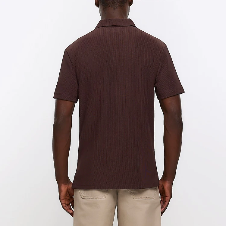 Polo T-shirt Soft Business Summer Polo Shirt Plain V Neck Short Sleeve Wholesale Custom High Quality Casual Men Blank Knitted