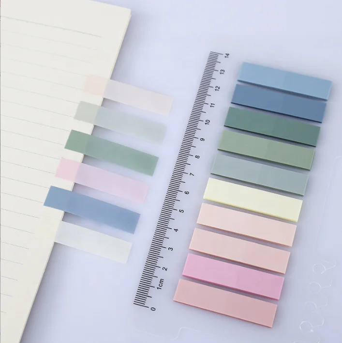 Morandi Sticky Page Marker with Ruler Annotation Tabs