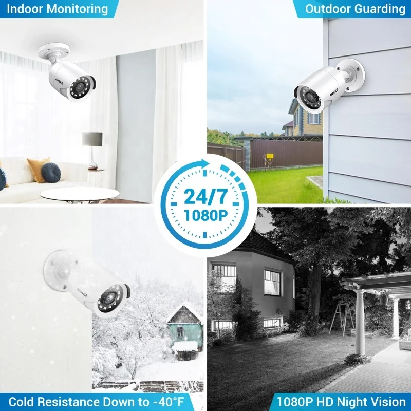 1080P Full HD Security Camera Smart IR Night Vision Outdoor IP66 Waterproof Surveillance CCTV Camera