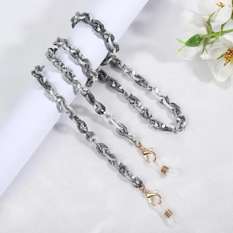 
Fashion Acrylic Eyeglass Chain Sunglasses Eyewear Strap Necklace Colorful Masking Holder Jewelry 