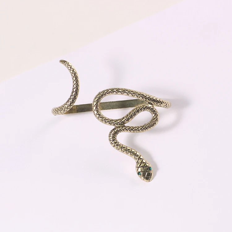 Wholesale custom personality retro animal Palm bracelet bangle punk zodiac snake bracelet accessories female