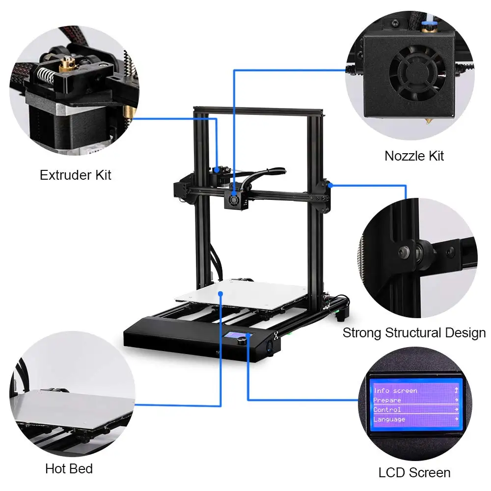  Принтер SUNLU Impresora 3D FDM высокоточная печать 3D-принтер без