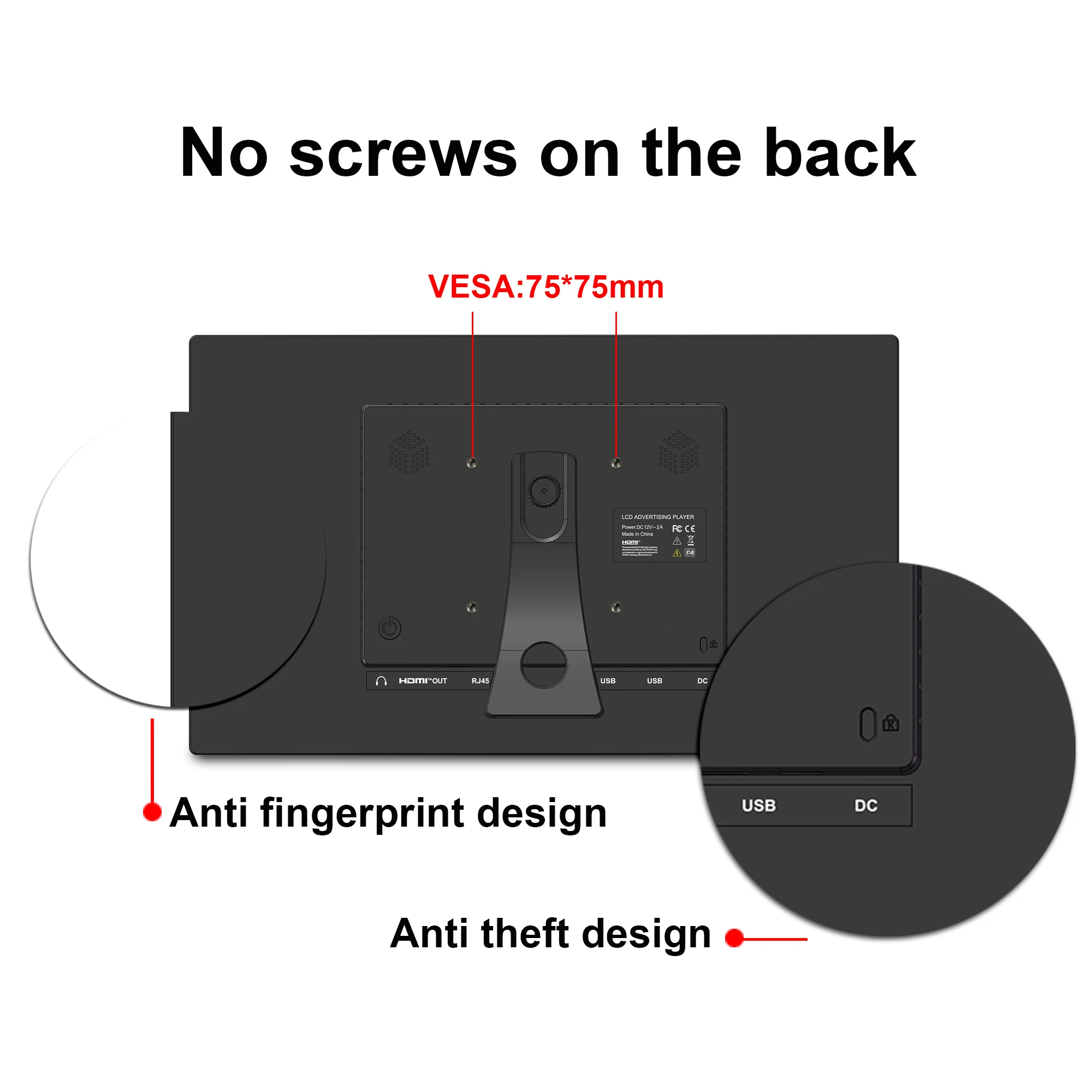 450 Nits высокая яркость 15 дюймов Android LCD Digital Signage и дисплеи реклама Тотем цифровая доска меню для быстрого питания