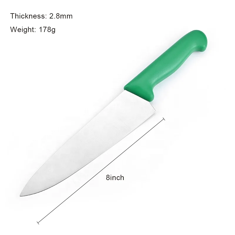 Factory direct supplier stainless steel  kitchen chef  knife butcher knife with nice  plastic handle