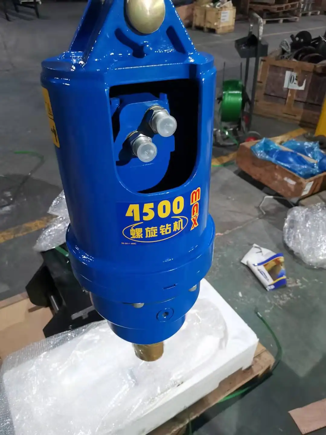 HUITONG Earth Auger Attachment Shantui SE80 Excavator Rotary Drill Hydraulic Piling Rig For 8 Ton Excavators.