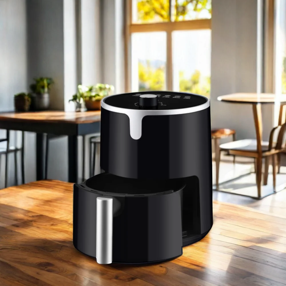 3 Liter round Household Air Fryer Electric Plastic Material Powered Device
