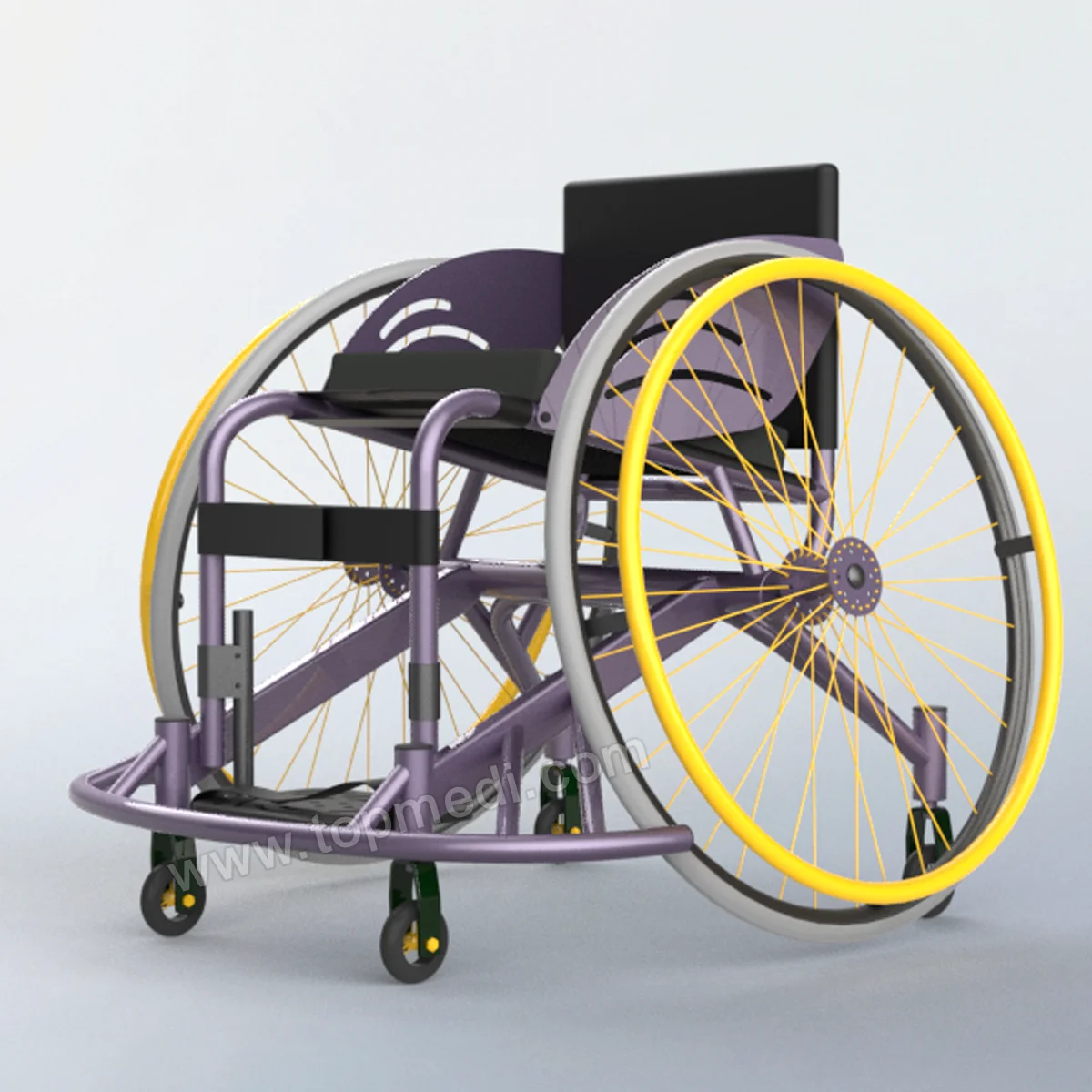 Disabled Athletes Rigid Active Training Leisure Aluminum Sport Basketball Wheelchair