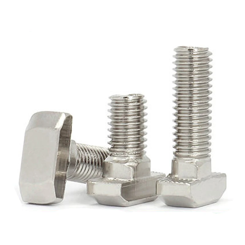 hardware fasteners M2 m4 M7 m8 M11 A2 A4 din186 DIN787 t shaped bolt  hammer-head t-bolt stainless steel T head bolt
