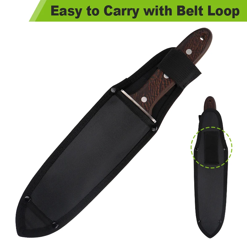 SUNSHINE Gardener daily necessary Hori Hori Garden Knife with nylon sheath professional Digging Knife weeding knife For Outdoor