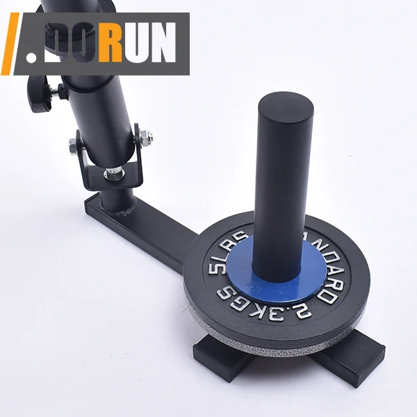 T Bar Row Landmine Triceps Pull Down Attachment Set 360 Swivel Double D Handle Cable Machine with Weight Plate Holder