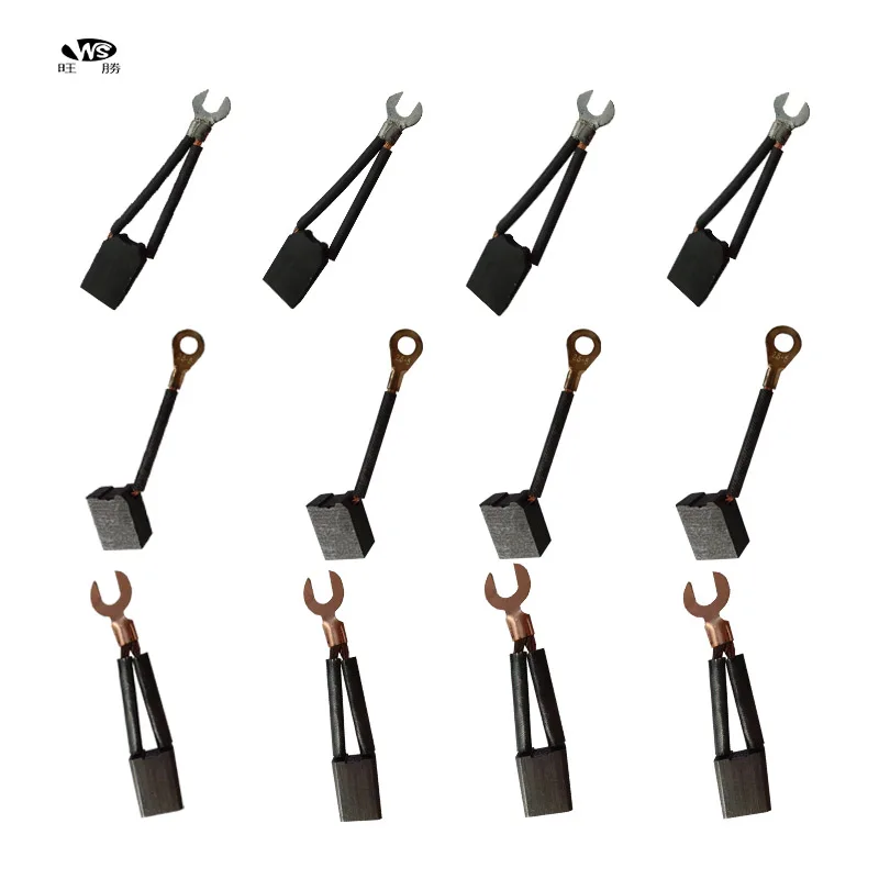 China Manufacturer electrical copper graphite carbon brush for motor block brush brush gear Dc motor