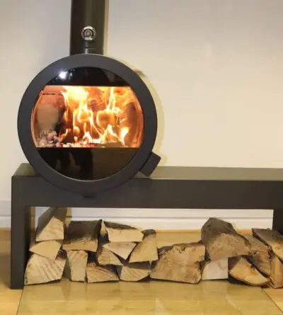 Wholesale Indoor Freestanding Metal Portable Bio Etanol Fuel hanging fireplace with chimney