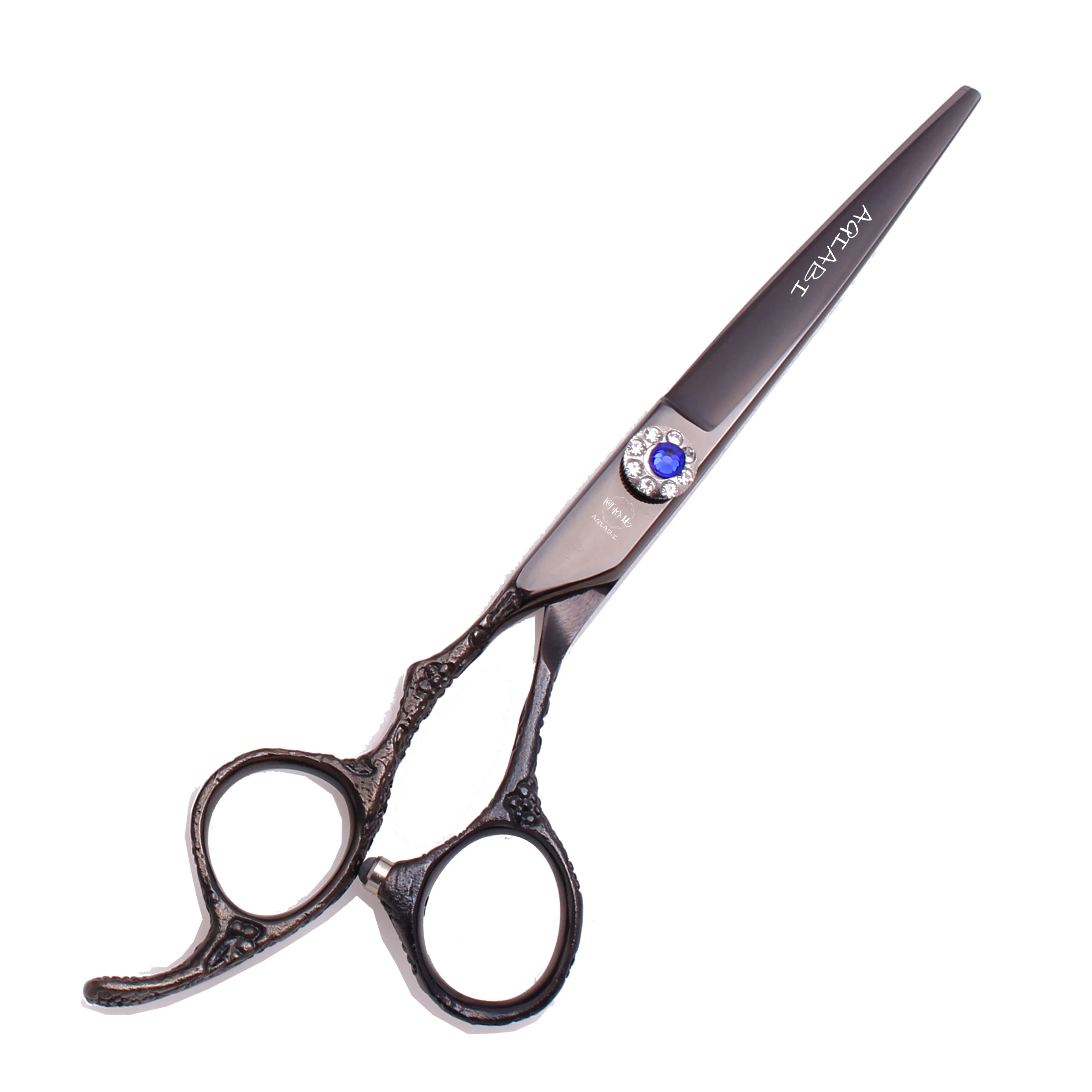 Профессиональные Парикмахерские ножницы для левой руки 5,5 дюйма 6 дюймов ножницы для резки стали JP филировочные ножницы для волос черные A8002