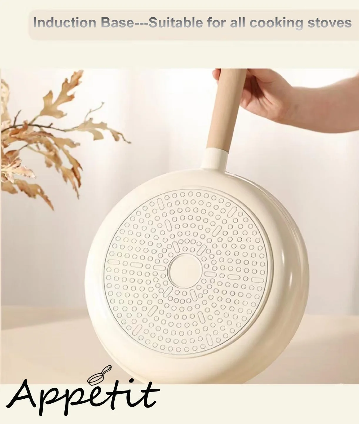 Down Light Luxury Household Die-casting Aluminum Alloy Frying Cookware Non Stick Pan Aluminum Wok Pans Skillet