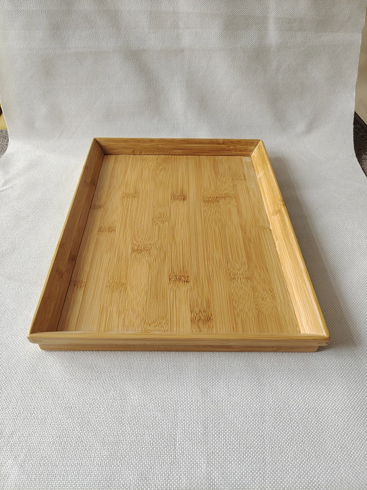 Новый высококачественный бамбуковый поднос, Круглый квадратный безопасный экологически чистый бамбуковый поднос