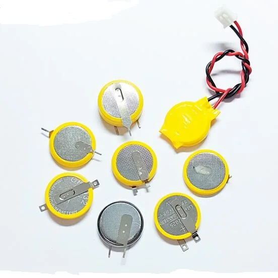 3.0V CMOS Button Coin Cell Lithium Battery CR2450 battery with solder tabs pins tags for Verifone VX520 VX 520