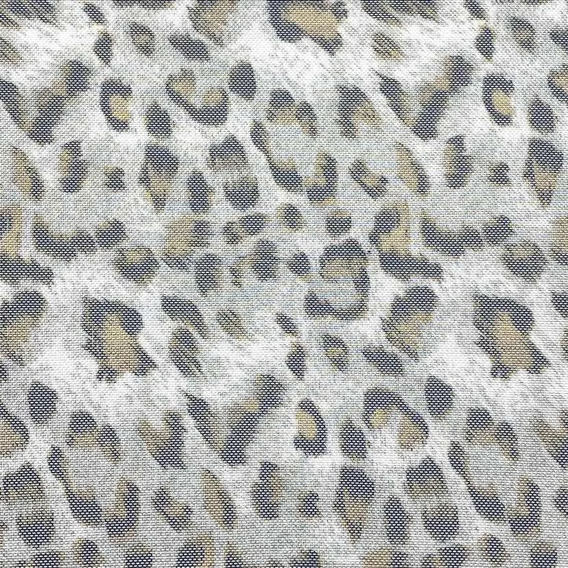 Light and soft shiny  leopard print power mesh spandex fabric 4 way stretch for women sexy clothing dress