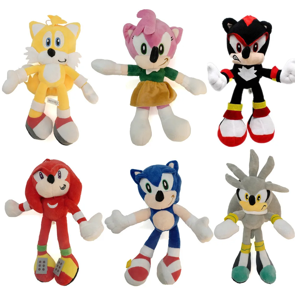 Сверхзвуковая мышь серии Sonitthe Hedgehog костяшки для кукол рюкзак брелок ключей машина кукла PP хлопок наполненный плюшевая игрушка