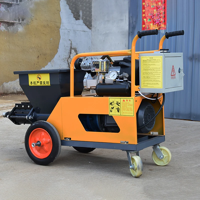 New multifunctional powder wall plastering roughening cement mortar fireproof coating real stone paint mortar spraying machine