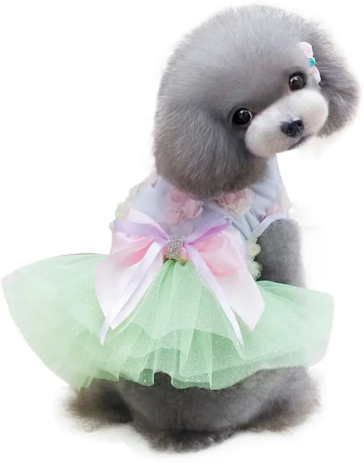 
 Платье для маленьких и средних собак C2641, кружевная юбка-пачка для маленьких и средних собак, летняя одежда для собак  