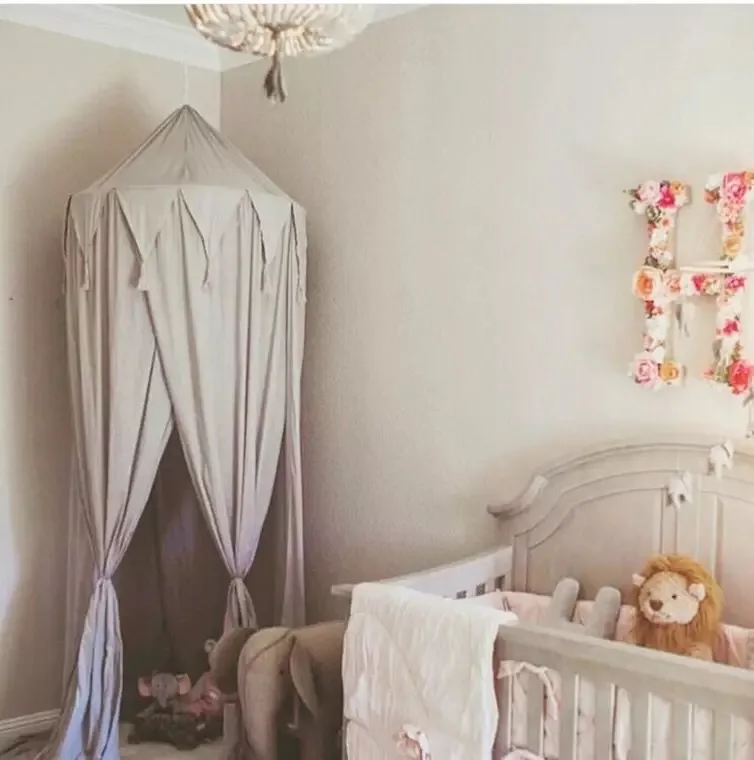 interior chiffon Summer mosquito net kids Bedroom Hanging canopy for room