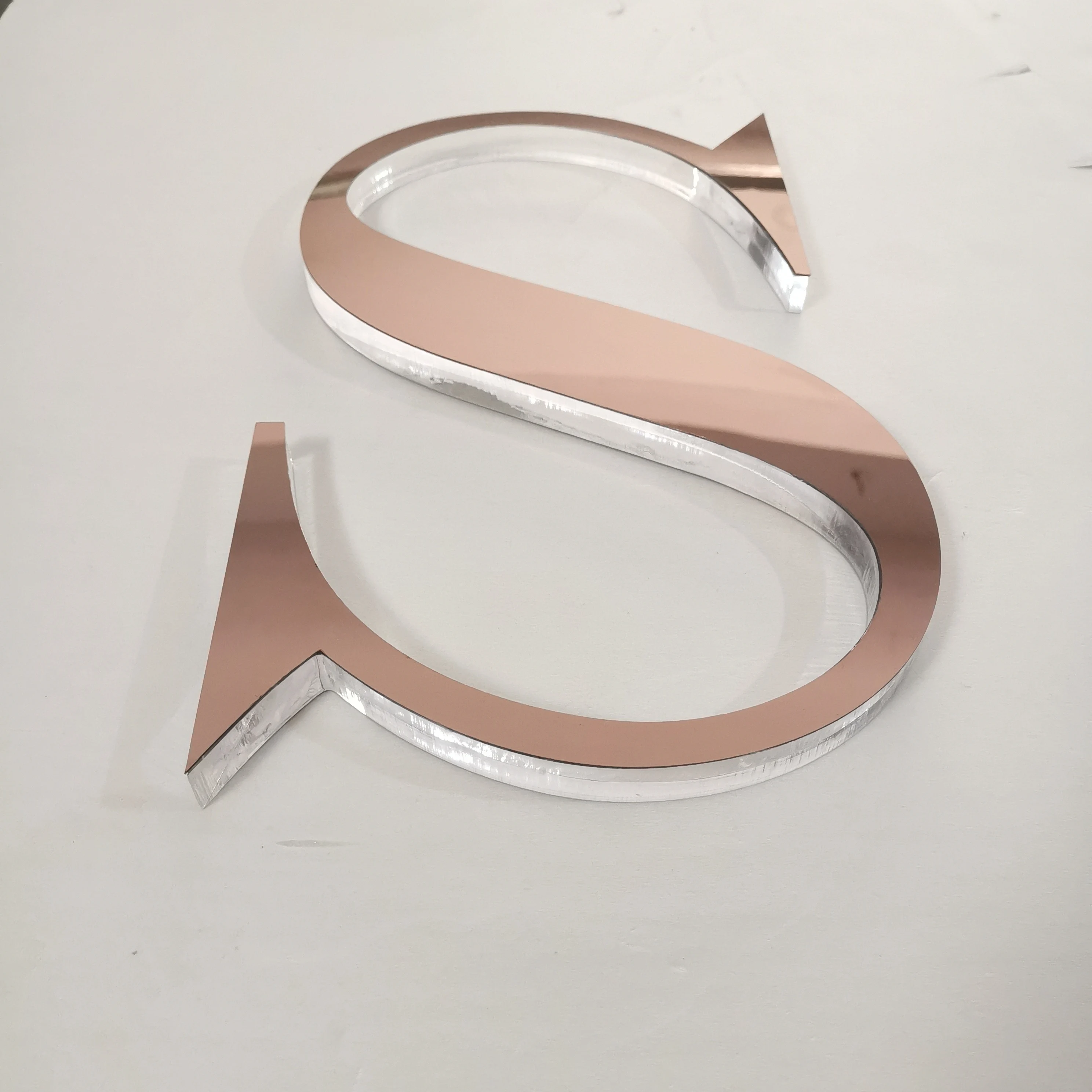 Custom gold acrylic sign acrylic letters large fillable acrylic letters