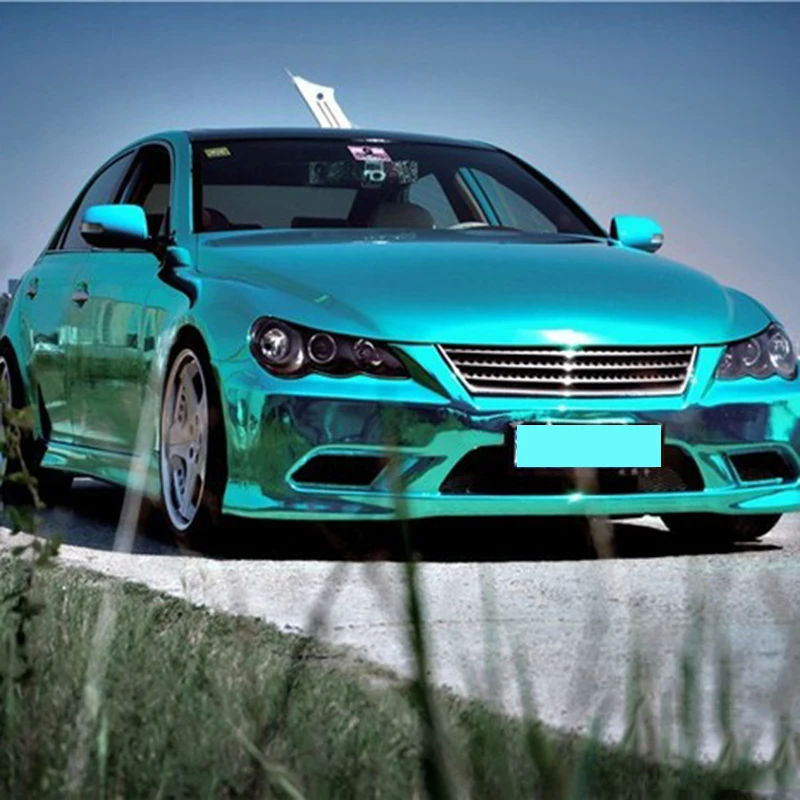 TSAUTOP Free shipping to USA 1.52*18m Super Mirror Chrome Car Sticker Car Vinyl Wrap