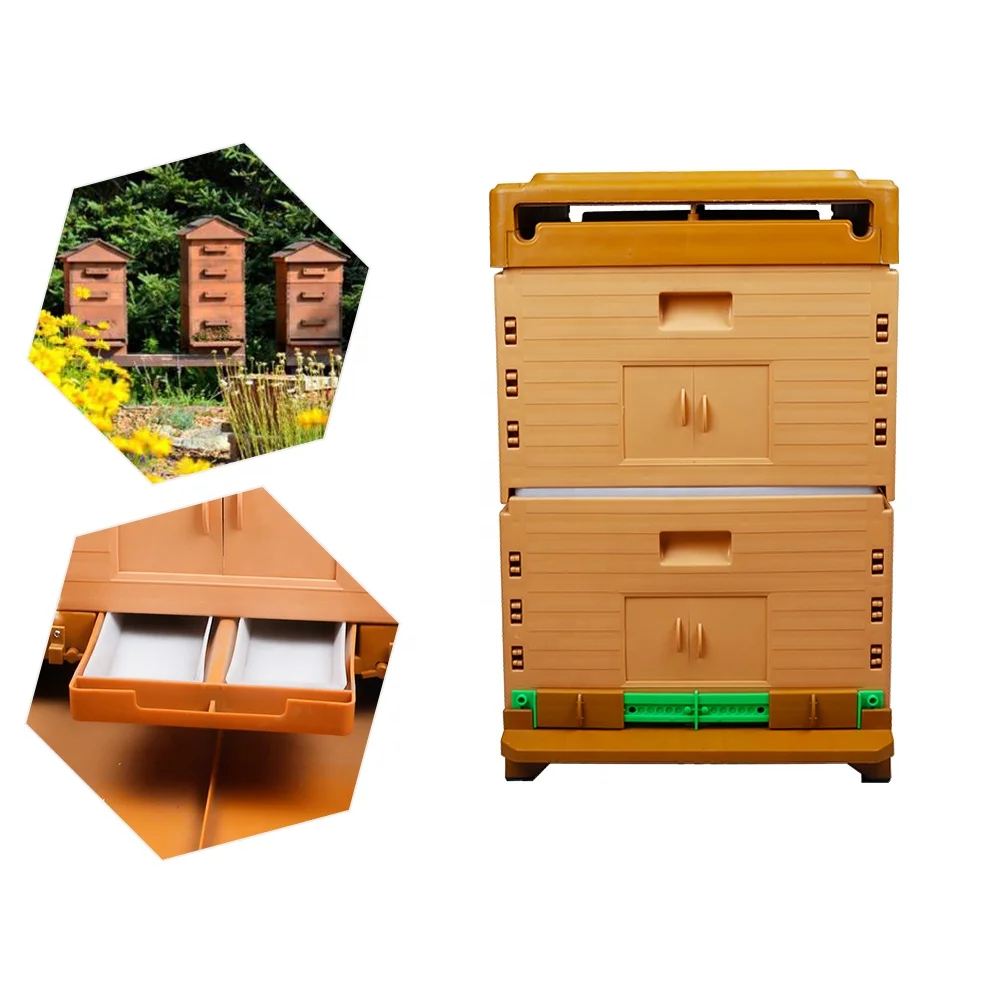 High quality full set plastic langstroth beehive&bee frame