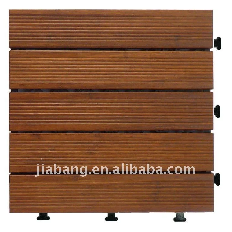Bamboo outdoor decking tile with PE base BB5P3030PH (486010136)