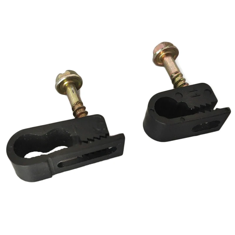 
Plastic Double P Clip Cable Clip 