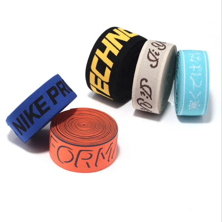 High Quality Eco-friendly Custom Woven Jacquard Elastic Tape Brand Underwear