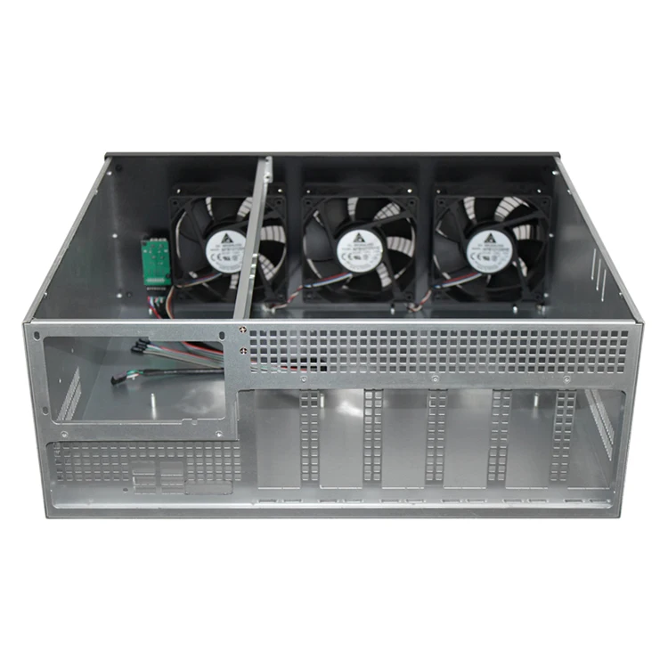  В наличии Ethereum 4U 6 GPU горная установка с DP1800 материнская плата рама PSU для крипто