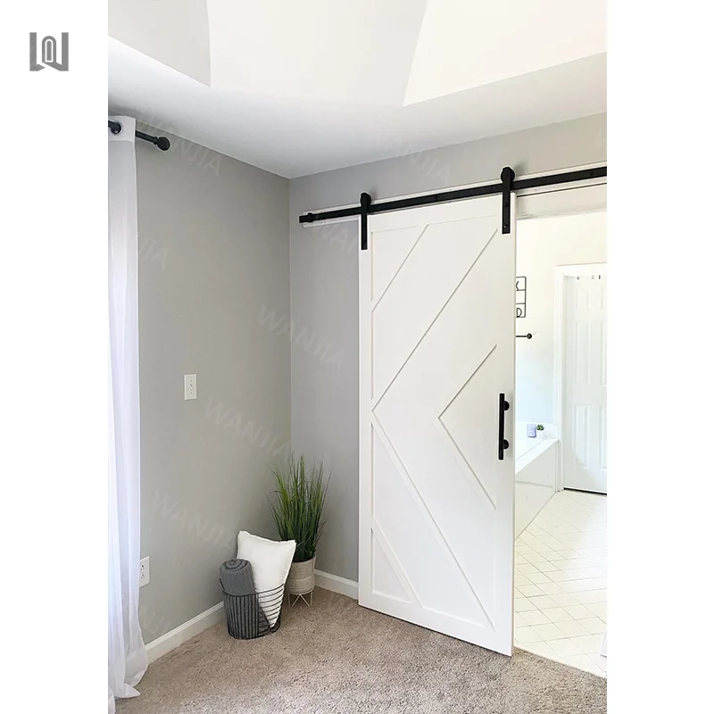Honest supplier of modern latest design partition room door interior sliding barn door wooden barn door