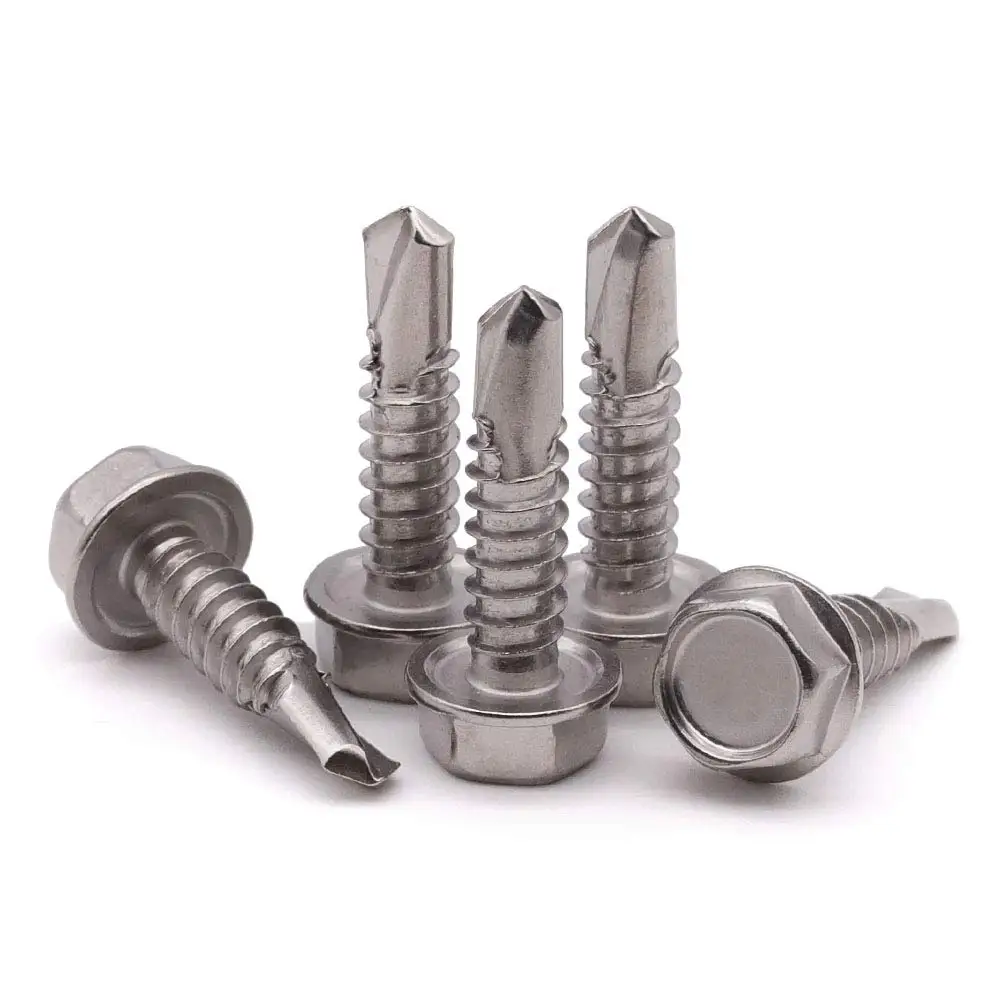 2024 Galvanized Hex Head Self Drilling Screw With Blue,Collated M12 Carbon Steel Self Drilling Screw Hex