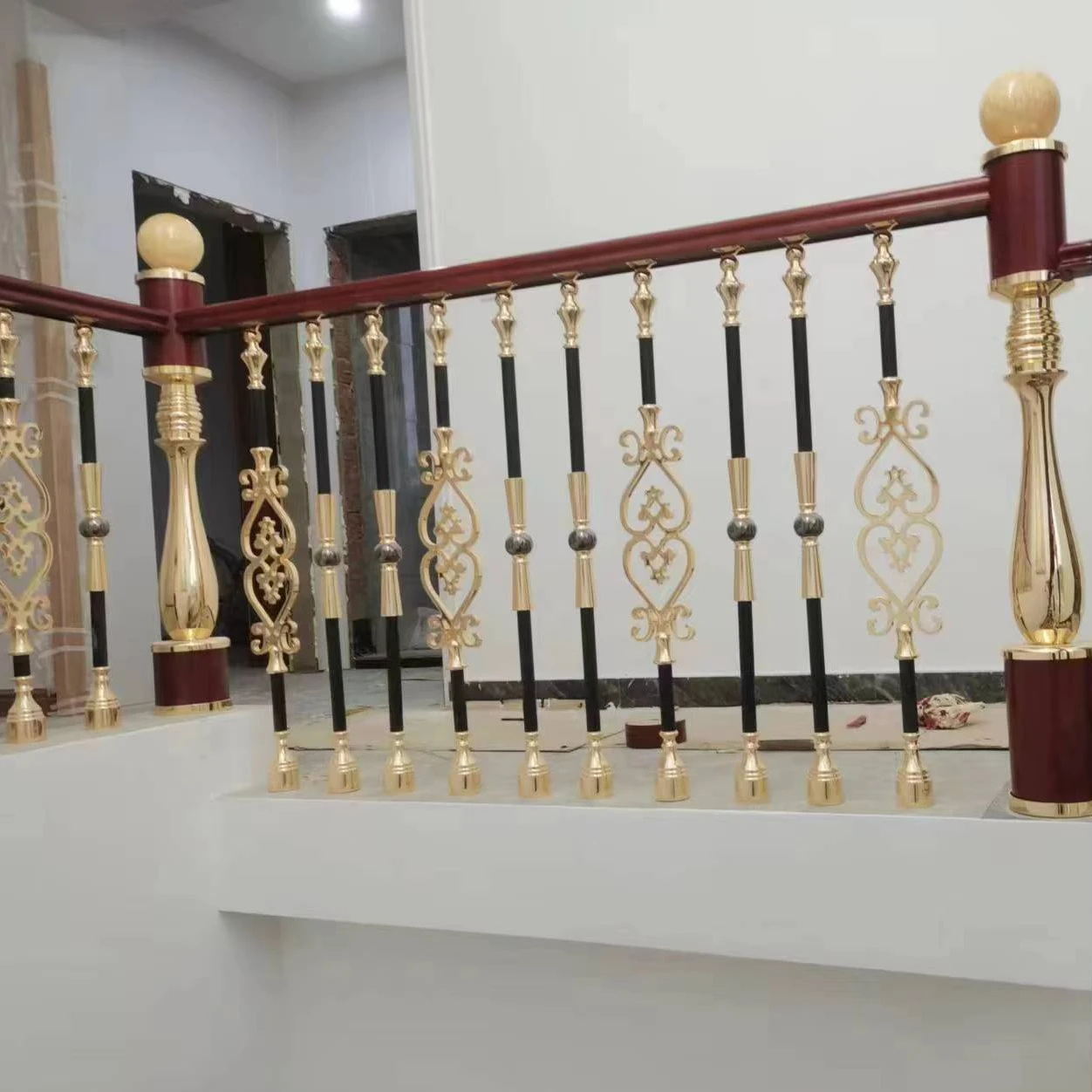 luxury italy calacatta gold marble stair for home luxury christmas decorations for home stairs curved spiral staircase