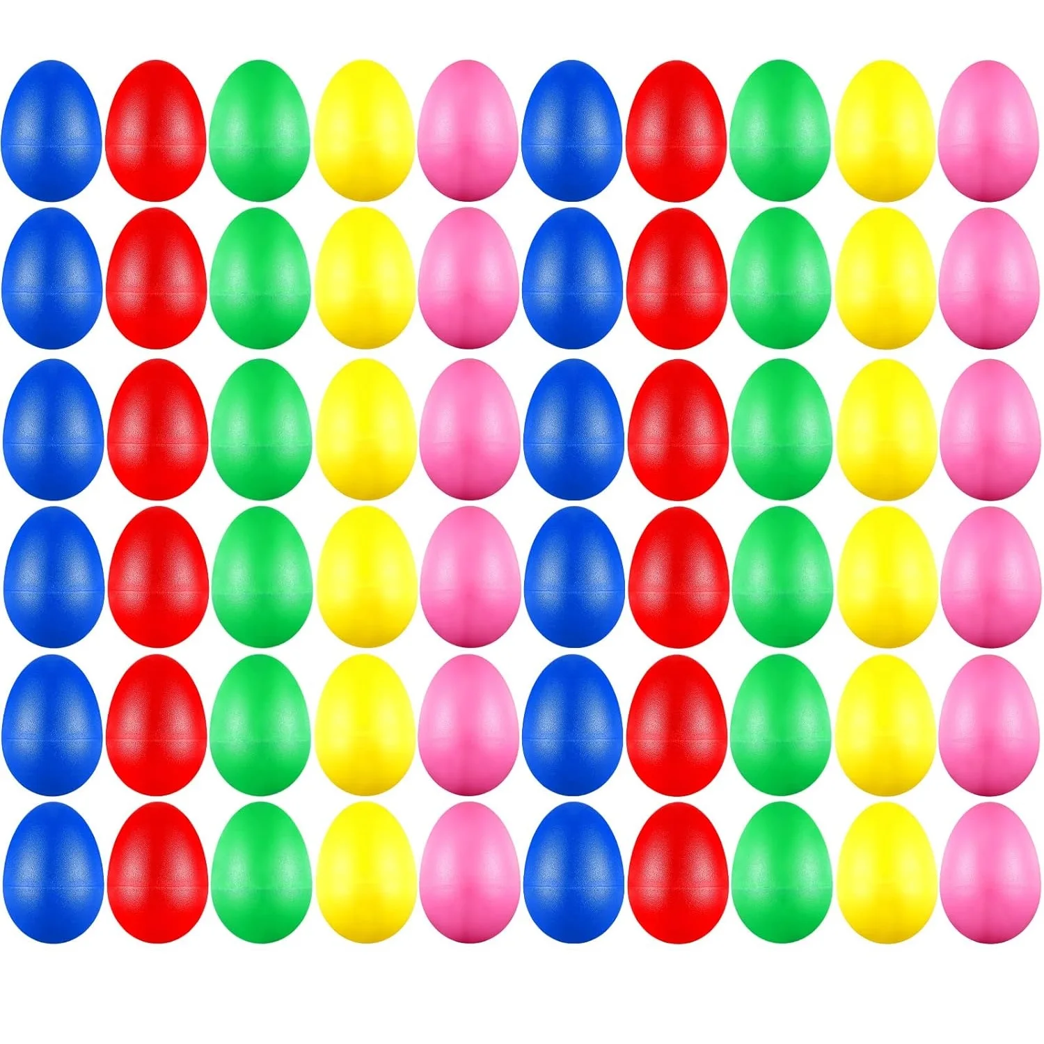 Fillable Easter Eggs Colorful Bright Plastic Easter Eggs, Perfect for Easter Egg Hunt Surprise Egg, Easter Hunt, Assorted Colors