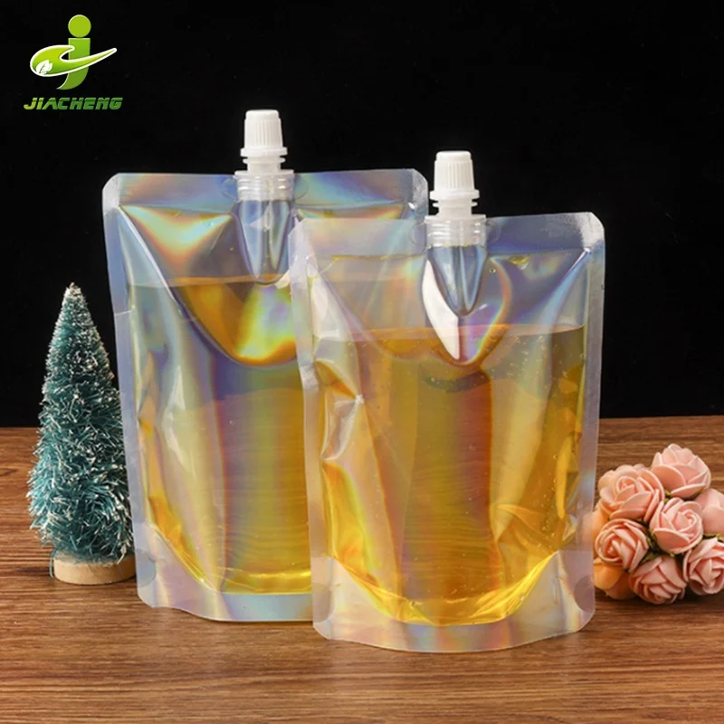 Halloween large drink filling avec bec yaourt sacs d emballage pour jus fruta chupete bolsa jiuce / blended fruits honey pouch