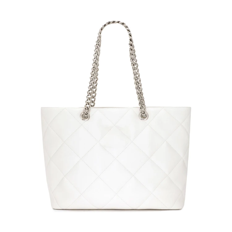 Paparazzi Global Supply Chain #PA0422 Rhombic Pattern Vegan Pu Leather Tote Bag Large Capacity Handbag lady with chain handle