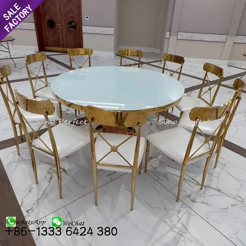 Factory Direct Sale Stacking Wedding Hotel Dining Chair High Back Metal X Iron Aluminium Crossback Chair