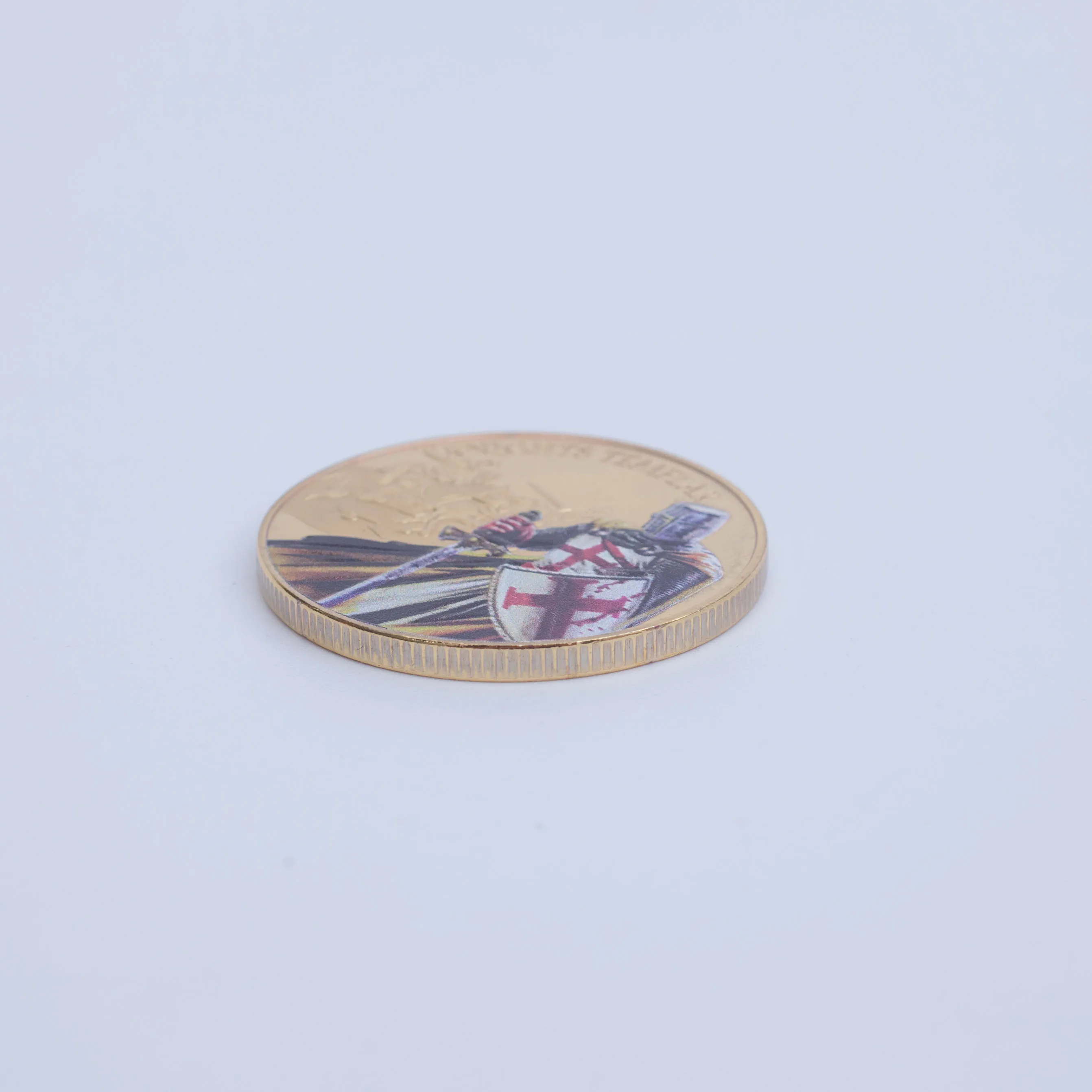 Templar Knight Commemorative Coin Samurai Coin Commemorative Medal Relief Colored Metal Crafts Customization