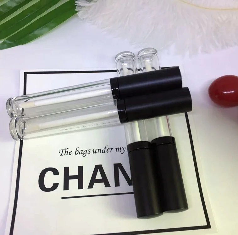 
Wholesale high quality round clear cosmetic lipgloss plastic tube 