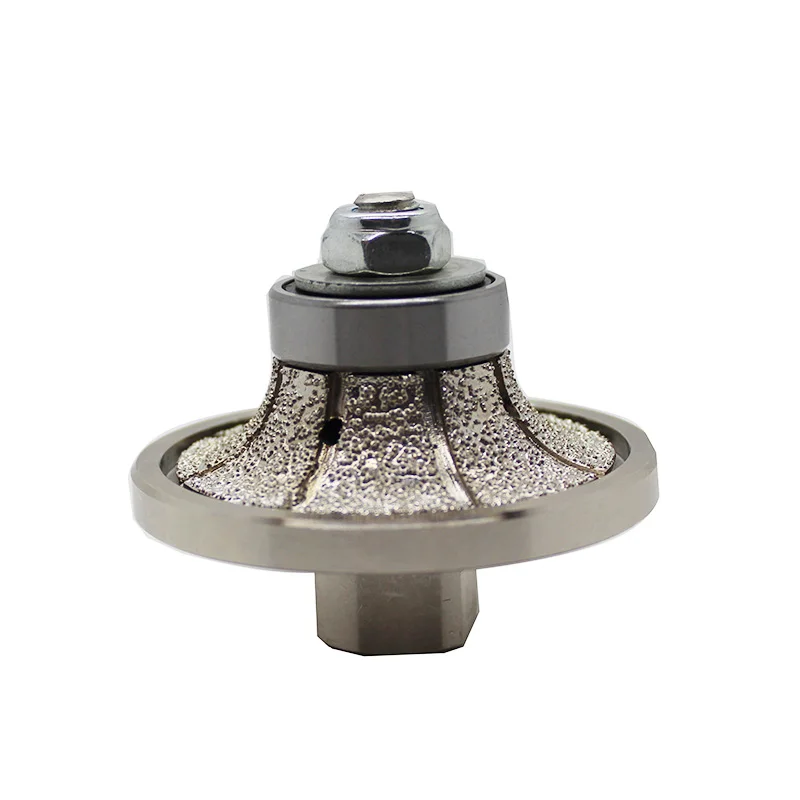 Hizar Vacuum Brazed Diamond Hand Profiling Bit Bullnose profile Wheel for Stone for Marble Angle Grinder