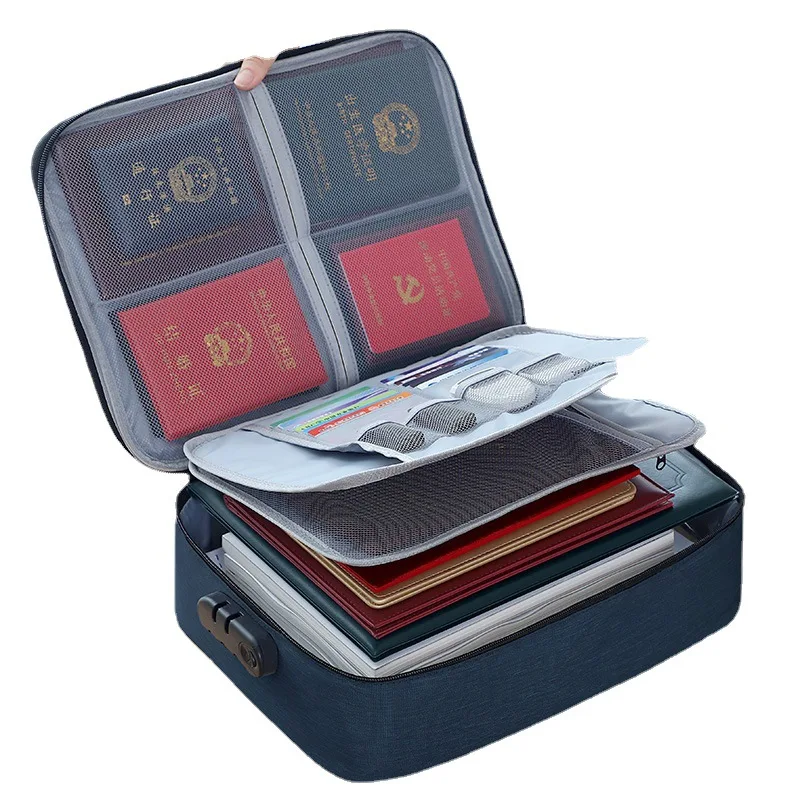 Water-proof Document Storage Bag Document Organizer Travel File Storage Passport Bag