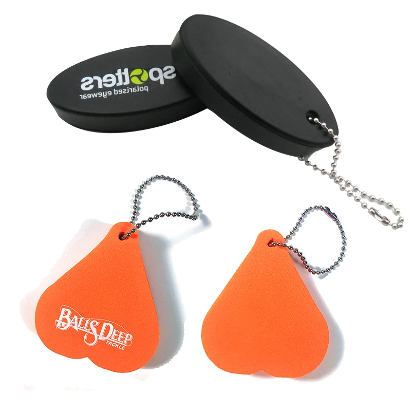 Water Float Keychain  PU Foam Keyring Cusrom Logo EVA Souvenir Gift Floating Keychain For Wholesale