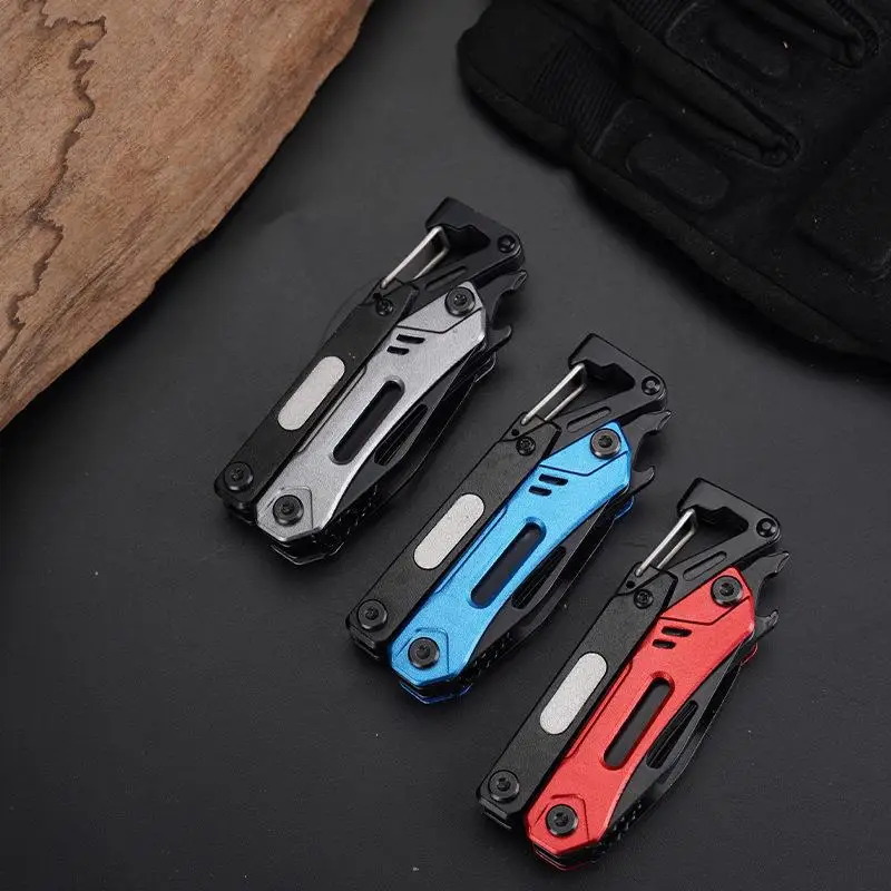 Portable outdoor camping stainless steel tool pliers combination Knife saw chain multi-function pliers