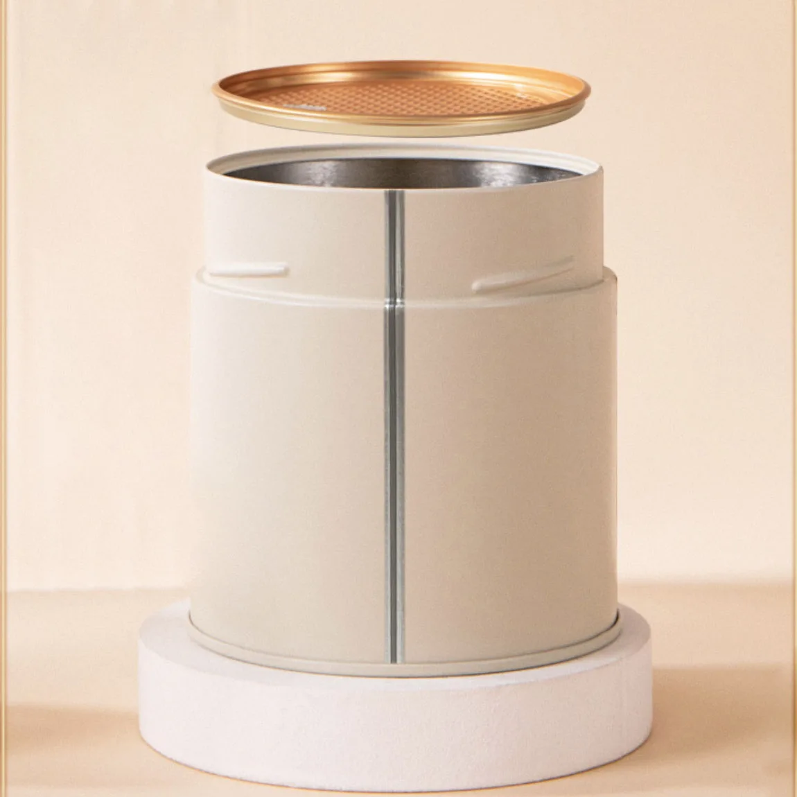 Large Stock Tea Tins Tinplate 73mm Candy Coffee Beans Matcha Powder Loose Tea Tin Can With Aluminium Seal Film