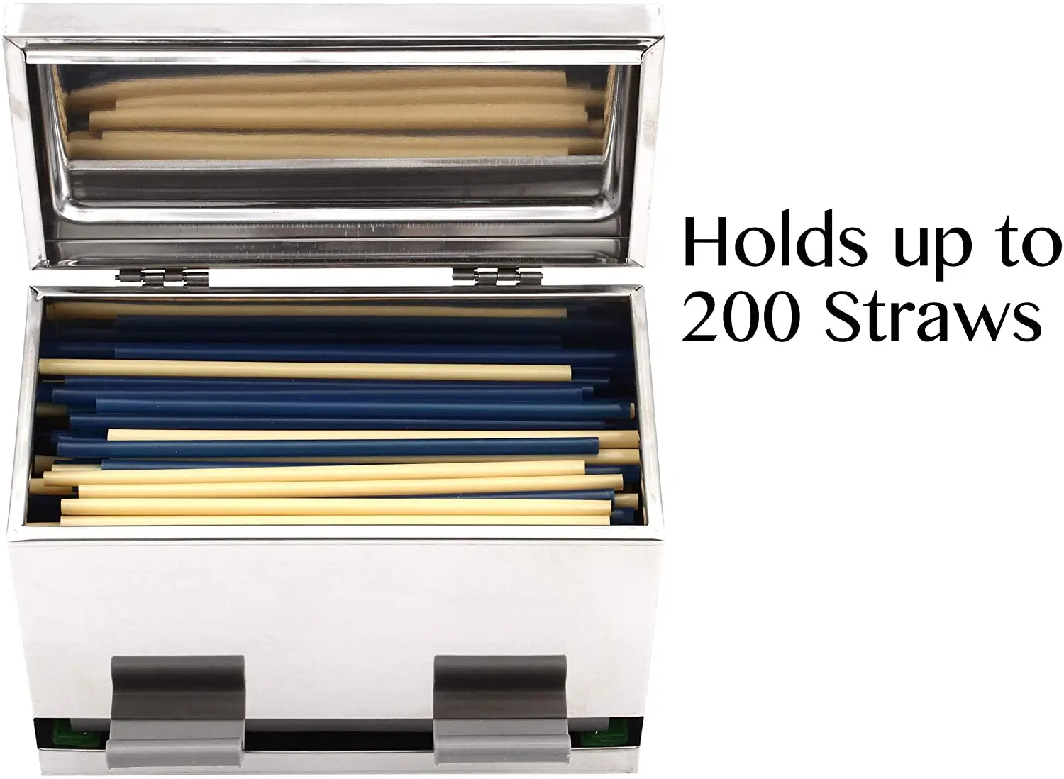 Green stainless steel pencil  dispenser and straw dispenser  for hot sale