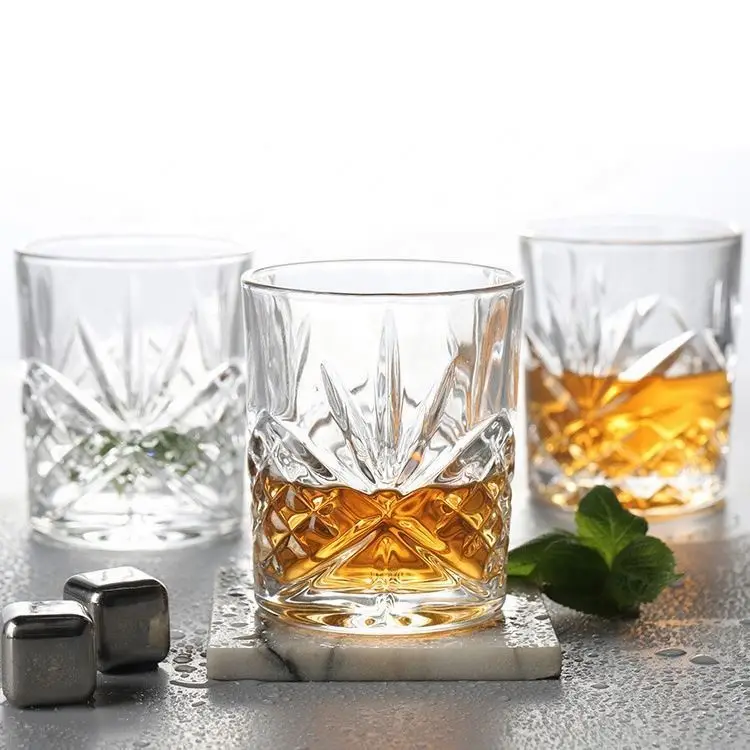 Whiskey Cognac Decanter Set with 6-Piece Crystal Whiskey Glasses Set Mens Gift Premium Liquor