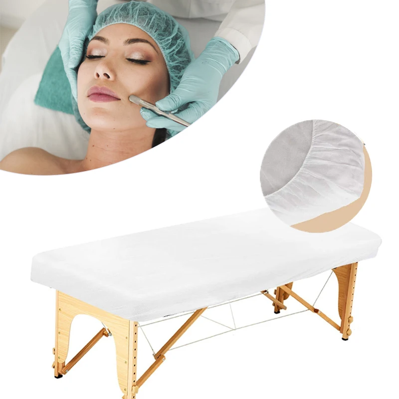 Disposable Non-woven Bed Sheets Bed Cover Spa Massage Table Sheet Blue White Pink Waterproof Bed Cover Flat Sheets